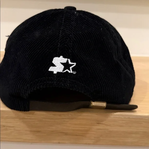 Supreme Black Corduroy Hat with Metal Logo - Picture 2 of 2